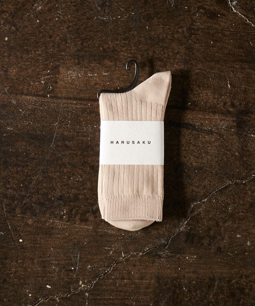 HARUSAKU CC(ハルサクシーシー)の「HARUSAKU CC : RIB Color socks/メンズ リブ カラーソックス 1足(ソックス/靴下・メンズ・オフホワイト/ブラック/ライトグレー/チャコールグレー/ブルー/ダークベージュ/オートミール/スモークグレー/グリーン/ブラウン/モスグリーン/ダークブラウン/コーラルピンク/ネイビー/モカ/イエロー/ライトグリーン/ホワイト系/カーキ/オレンジ/トップグレー/アイボリー/アッシュグレー/キャメル/ナチュラル・S/M/L)」の15枚目の写真