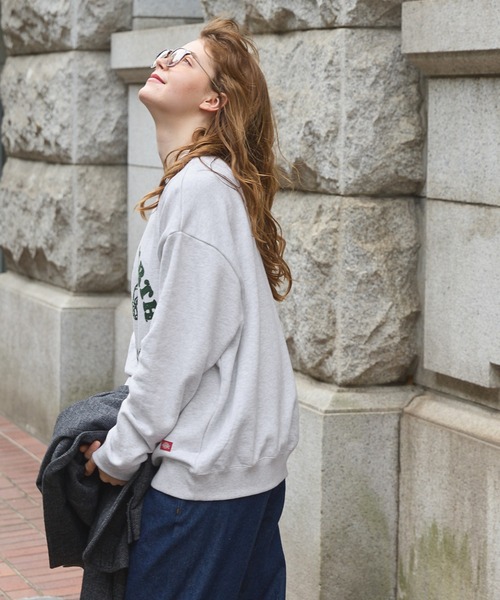Dickies(ディッキーズ)の「Dickies/ディッキーズ 裏毛アソート ロゴ&グラフィック ルーズスウェットプルオーバー(スウェット・レディース・ホワイト/ブラック/グレー/オレンジ/ブルー/グリーン/オートミール/ホワイト系/ブラック系/ブラック系1/オレンジ系/グレー系・M/L)」の18枚目の写真