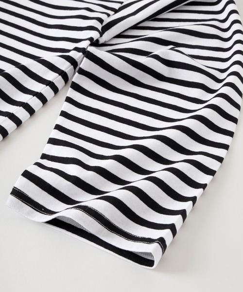 MONO-MART(モノマート)の「リラックスルーズ オリジナルボーダー ワイドオーバーL/Sカットソー(Tシャツ/カットソー・メンズ・ホワイト/ブラック/グレー・M/L)」の9枚目の写真