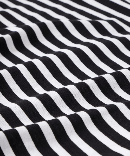 MONO-MART(モノマート)の「リラックスルーズ オリジナルボーダー ワイドオーバーL/Sカットソー(Tシャツ/カットソー・メンズ・ホワイト/ブラック/グレー・M/L)」の12枚目の写真