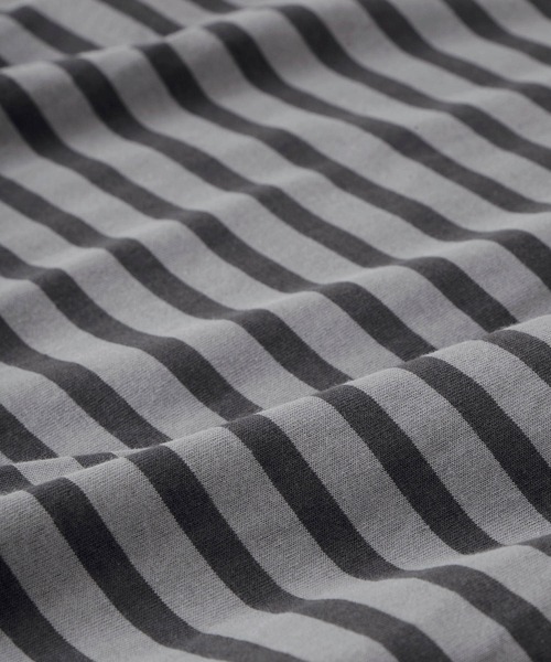 MONO-MART(モノマート)の「リラックスルーズ オリジナルボーダー ワイドオーバーL/Sカットソー(Tシャツ/カットソー・メンズ・ホワイト/ブラック/グレー・M/L)」の13枚目の写真