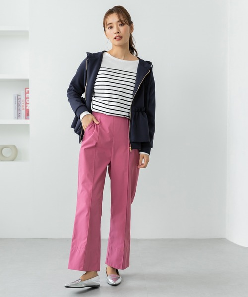 fifth（フィフス）の「ドライスウェットフリルペプラムパーカー（パーカー・レディース・ブラック/ネイビー・M）」の13枚目の写真