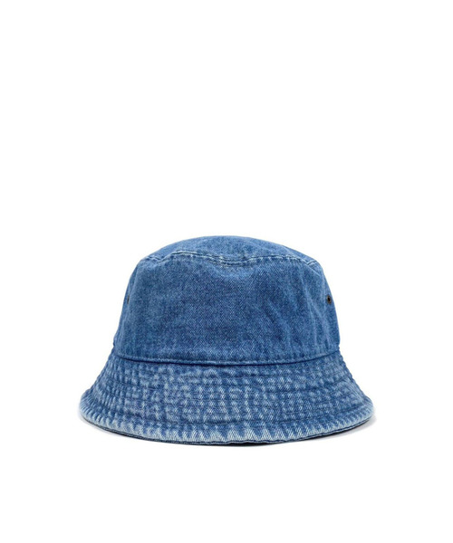 MFC STORE（エムエフシーストア）の「MFC STORE WHITE TAG DENIM BUCKET HAT（ハット・メンズ・ライトブルー/ダークブルー/ブルー系/ブラック・L/M）」の7枚目の写真