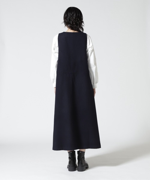 Gramicci（グラミチ）の「GRAMICCI/グラミチ　WOOL TENT DRESS　G2FW-J016（ワンピース・レディース・ネイビー/その他/グレー・MEDIUM）」の7枚目の写真