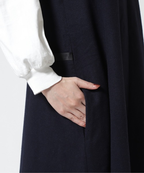 Gramicci（グラミチ）の「GRAMICCI/グラミチ　WOOL TENT DRESS　G2FW-J016（ワンピース・レディース・ネイビー/その他/グレー・MEDIUM）」の9枚目の写真