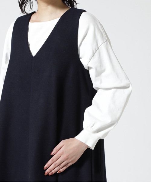 Gramicci（グラミチ）の「GRAMICCI/グラミチ　WOOL TENT DRESS　G2FW-J016（ワンピース・レディース・ネイビー/その他/グレー・MEDIUM）」の10枚目の写真