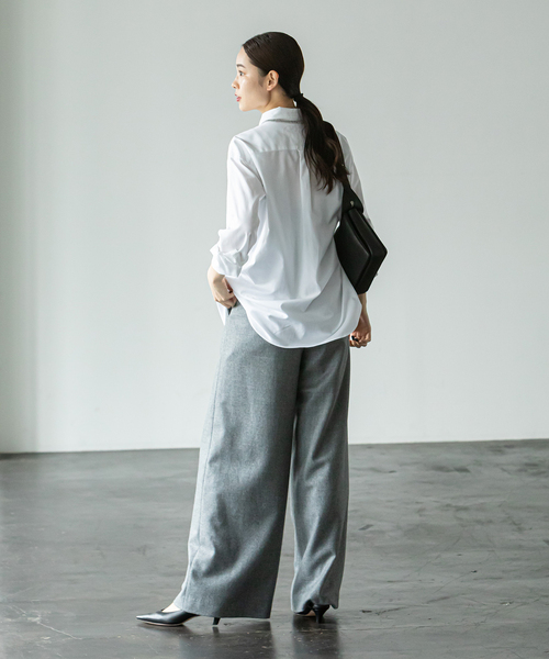 Noble（ノーブル）の「THOMAS MASONオックスフォードシャツ（シャツ/ブラウス・レディース・サックスブルー/ホワイト・FREE）」の5枚目の写真