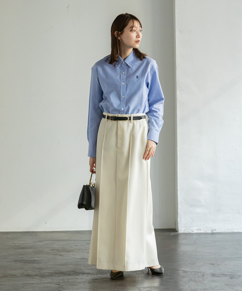 Noble（ノーブル）の「THOMAS MASONオックスフォードシャツ（シャツ/ブラウス・レディース・サックスブルー/ホワイト・FREE）」の6枚目の写真