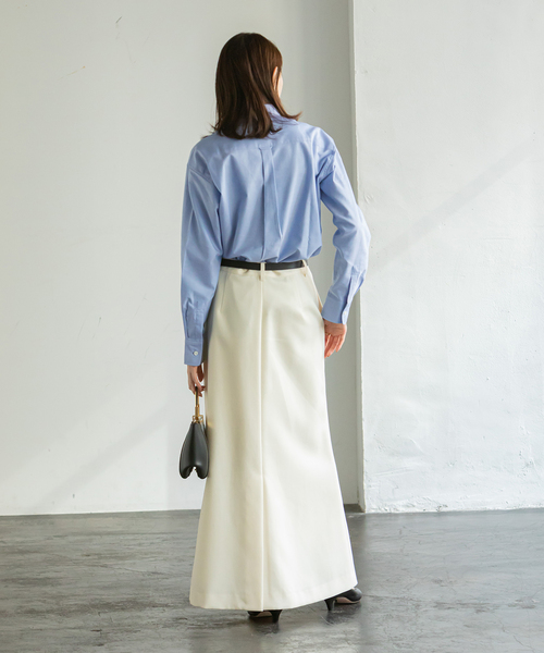 Noble（ノーブル）の「THOMAS MASONオックスフォードシャツ（シャツ/ブラウス・レディース・サックスブルー/ホワイト・FREE）」の8枚目の写真