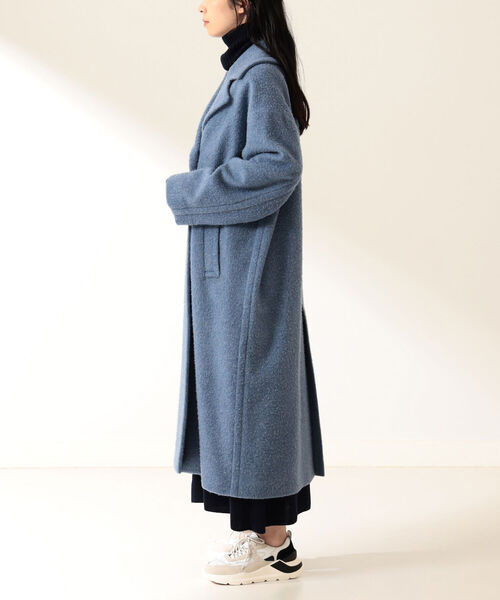 Demi-Luxe BEAMS（デミルクス ビームス）の「Demi-Luxe BEAMS / ナッピングウール ダブルブレストコート（その他アウター・レディース・ブラウン/ブルー・38/36）」の19枚目の写真