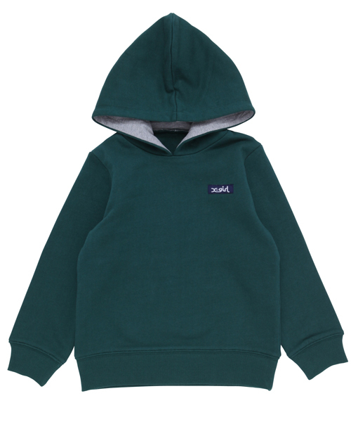 X-girl Stages（エックスガールステージス）の「STANDARD PULLOVER HOODIE(12M～3T)（パーカー・キッズ・アッシュ/レッド/グリーン/ネイビー・12M/2T/3T）」の10枚目の写真