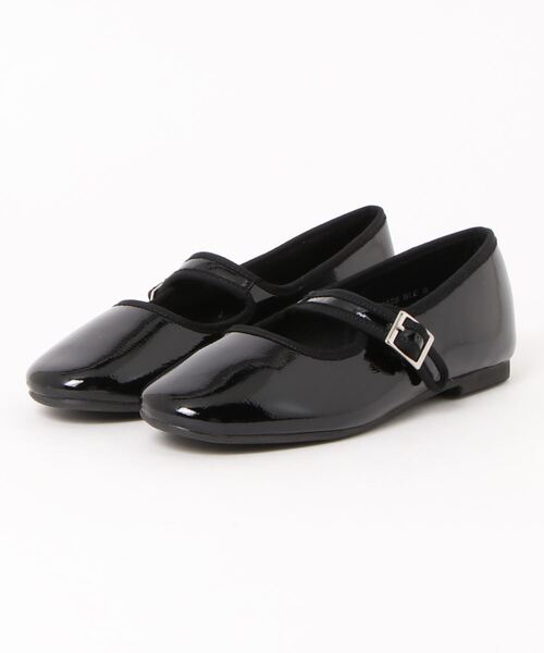 Bridget Birkin（ブリジットバーキン）の「【Bridget Birkin】ストラップカジュアルフラットシューズ(521528)（バレエシューズ・レディース・ブラック/ベージュ・LL/S/M/L）」の5枚目の写真