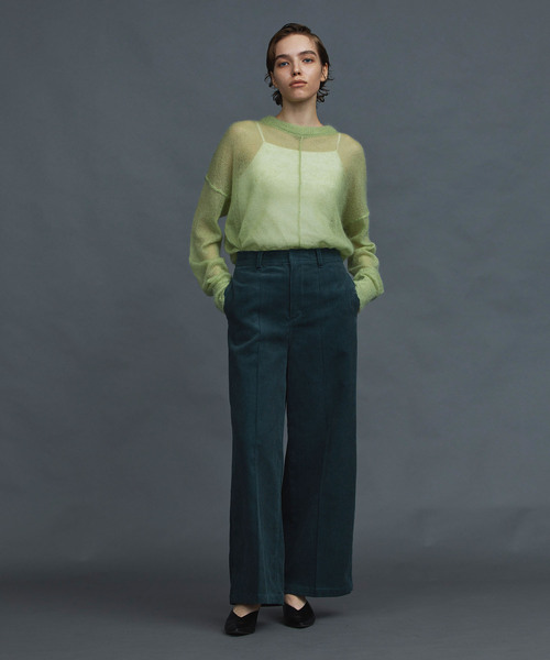 N.O.R.C（ノーク）の「コーデュロイストレートパンツ（その他パンツ・レディース・ライトグレー/グリーン/アイボリー・S/M）」の10枚目の写真