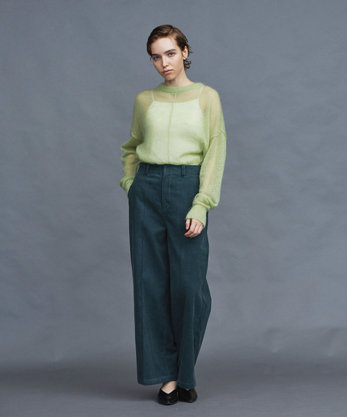 N.O.R.C（ノーク）の「コーデュロイストレートパンツ（その他パンツ・レディース・ライトグレー/グリーン/アイボリー・S/M）」の11枚目の写真