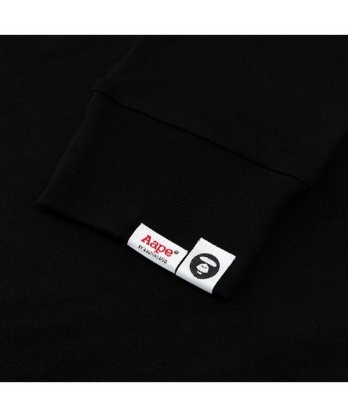 AAPE BY A BATHING APE(エーエイプバイアベイシングエイプ)の「AAPE LONG SLEEVE TEE(Tシャツ/カットソー・メンズ・ホワイト/ブラック・MEDIUM/SMALL/X-LARGE/XX-LARGE/LARGE)」の10枚目の写真