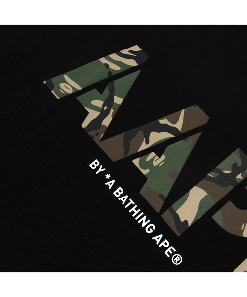 AAPE BY A BATHING APE(エーエイプバイアベイシングエイプ)の「AAPE LONG SLEEVE TEE(Tシャツ/カットソー・メンズ・ホワイト/ブラック・MEDIUM/SMALL/X-LARGE/XX-LARGE/LARGE)」の9枚目の写真