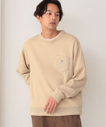 BEAMS HEART / コーヒー刺繍 ワッフル ニットソー