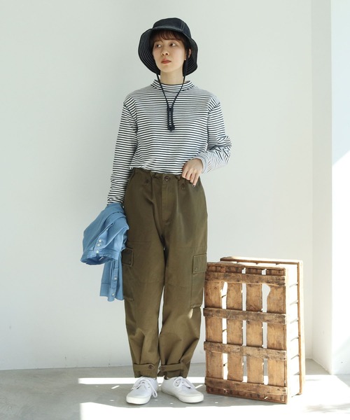 PAR ICI（パーリッシィ）の「ウエポン カーゴパンツ（カーゴパンツ・レディース・カーキ/ベージュ・FREE）」の8枚目の写真