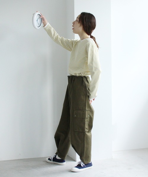 PAR ICI（パーリッシィ）の「ウエポン カーゴパンツ（カーゴパンツ・レディース・カーキ/ベージュ・FREE）」の15枚目の写真