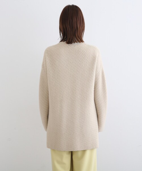 INDIVI(インディヴィ)の「◆【ライトアウター】シャギージャカードカーディガン(カーディガン/ボレロ・レディース・ブラック系1/ベージュ系1・05/13/15 /19/34/38)」の6枚目の写真