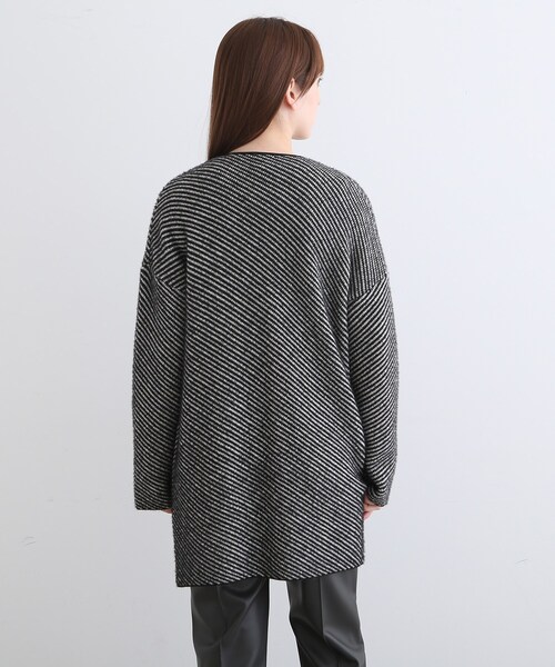 INDIVI(インディヴィ)の「◆【ライトアウター】シャギージャカードカーディガン(カーディガン/ボレロ・レディース・ブラック系1/ベージュ系1・05/13/15 /19/34/38)」の13枚目の写真