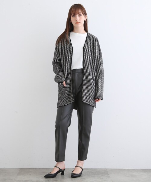 INDIVI(インディヴィ)の「◆【ライトアウター】シャギージャカードカーディガン(カーディガン/ボレロ・レディース・ブラック系1/ベージュ系1・05/13/15 /19/34/38)」の17枚目の写真