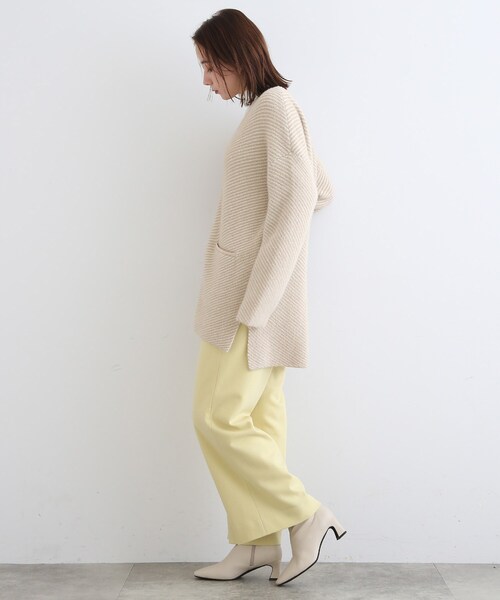 INDIVI(インディヴィ)の「◆【ライトアウター】シャギージャカードカーディガン(カーディガン/ボレロ・レディース・ブラック系1/ベージュ系1・05/13/15 /19/34/38)」の19枚目の写真