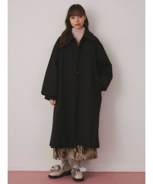 merry jenny（メリージェニー）の「ギャザースリーブAラインコート（その他アウター・レディース・ブラック/ブルー/ブラウン・FREE）」の13枚目の写真