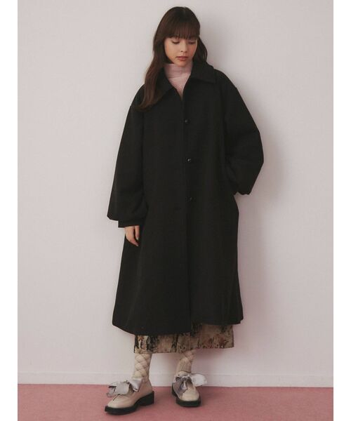 merry jenny（メリージェニー）の「ギャザースリーブAラインコート（その他アウター・レディース・ブラック/ブルー/ブラウン・FREE）」の14枚目の写真