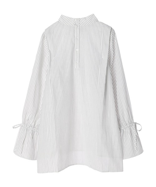 earth music&ecology（アースミュージックアンドエコロジー）の「ショルダータックレイヤードシャツ（シャツ/ブラウス・レディース・オフホワイト/ブラック/ストライプ・FREE）」の16枚目の写真