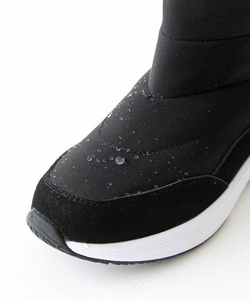 welleg（ウェレッグ）の「防寒 撥水加工 スノーブーツ（ブーツ・レディース・アイボリー/ブラック/ブラック系その他・40/38/39/41/36/37）」の13枚目の写真