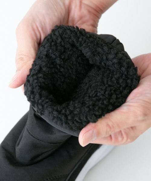 welleg（ウェレッグ）の「防寒 撥水加工 スノーブーツ（ブーツ・レディース・アイボリー/ブラック/ブラック系その他・40/38/39/41/36/37）」の10枚目の写真