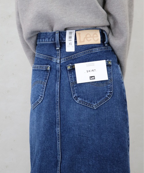 Lee（リー）の「Lee/リー　デニムバックスリットスカート（スカート・レディース・ブラック系/ライトインディゴブルー/インディゴブルー・SMALL/X-SMALL/MEDIUM）」の21枚目の写真