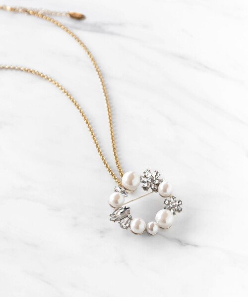 TOCCA（トッカ）の「BOUQUET BROOCH NECKLACE 2WAY ブローチネックレス（ブローチ/コサージュ・レディース・シルバー系/ゴールド系・F）」の9枚目の写真