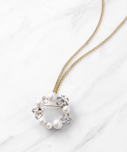 TOCCA（トッカ）の「BOUQUET BROOCH NECKLACE 2WAY ブローチネックレス（ブローチ/コサージュ・レディース・シルバー系/ゴールド系・F）」の10枚目の写真