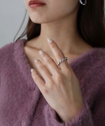 cheriella | 【cheriella】2連デザインねじりフープリング(リング)