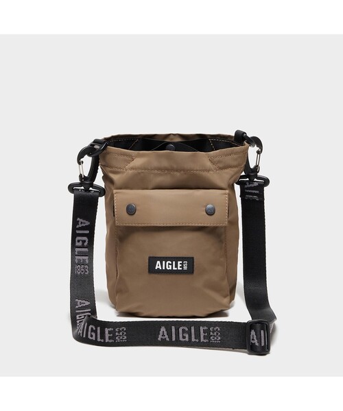 AIGLE（エーグル）の「ネイバーフッドネックポーチ（ショルダーバッグ・レディース・ブラウン/ネイビー・FREE）」の2枚目の写真