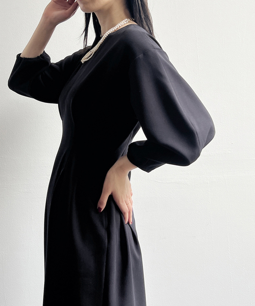 ヴェルメイユパーイエナ　CARREMANウエストシェイプワンピース　40大きい 中古・古着通販】VERMEIL par iena (ヴェルメイユ パー イエナ