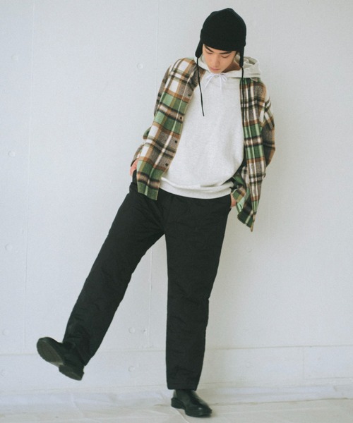 WHIMSIC（ウィムジック）の「【UNISEX】フランネルチェックレギュラーカラーシャツ 2（シャツ/ブラウス・メンズ・ブラウン/ミント/ブラック・FREE）」の11枚目の写真
