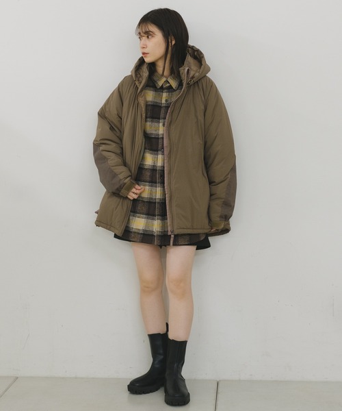 WHIMSIC（ウィムジック）の「【UNISEX】フランネルチェックレギュラーカラーシャツ 2（シャツ/ブラウス・メンズ・ブラウン/ミント/ブラック・FREE）」の21枚目の写真