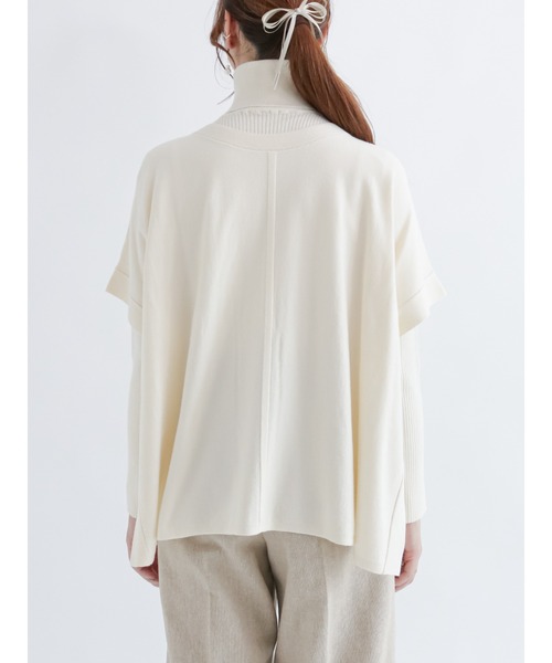 Te chichi(テチチ)の「前後2wayベスト×タートルネックニットセット(アンサンブル・レディース・ベージュ/ブルー/オフホワイト・フリ-)」の13枚目の写真