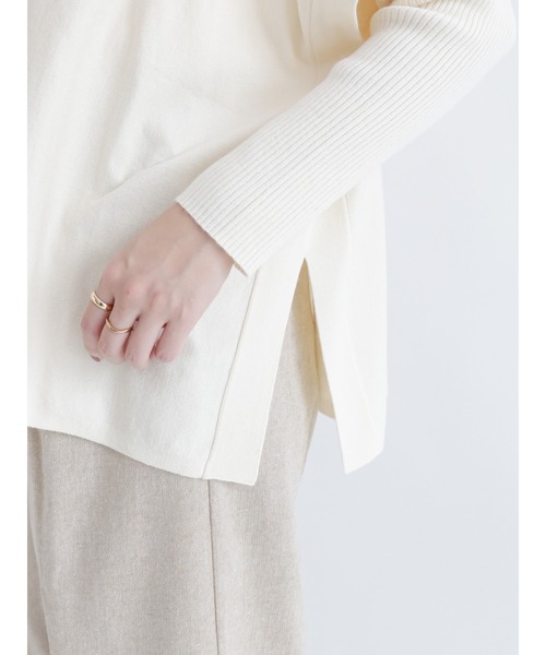 Te chichi(テチチ)の「前後2wayベスト×タートルネックニットセット(アンサンブル・レディース・ベージュ/ブルー/オフホワイト・フリ-)」の15枚目の写真