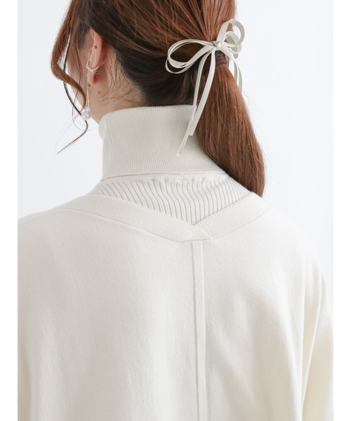 Te chichi(テチチ)の「前後2wayベスト×タートルネックニットセット(アンサンブル・レディース・ベージュ/ブルー/オフホワイト・フリ-)」の16枚目の写真