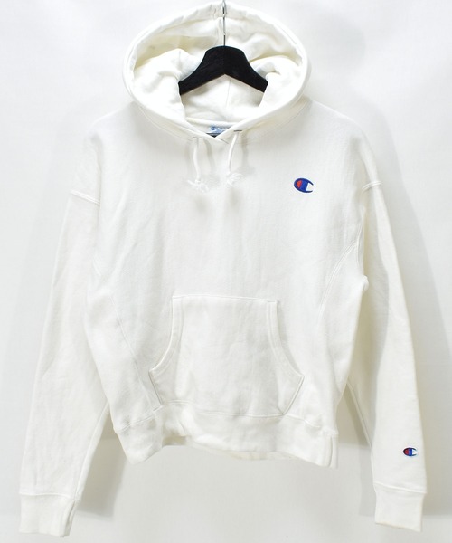 Champion(チャンピオン)の「【ヴィンテージ古着】Champion / チャンピオン REVERSE WEAVE ロゴ刺繍 プルオーバーパーカー(パーカー・メンズ・ホワイト・SMALL)」の6枚目の写真