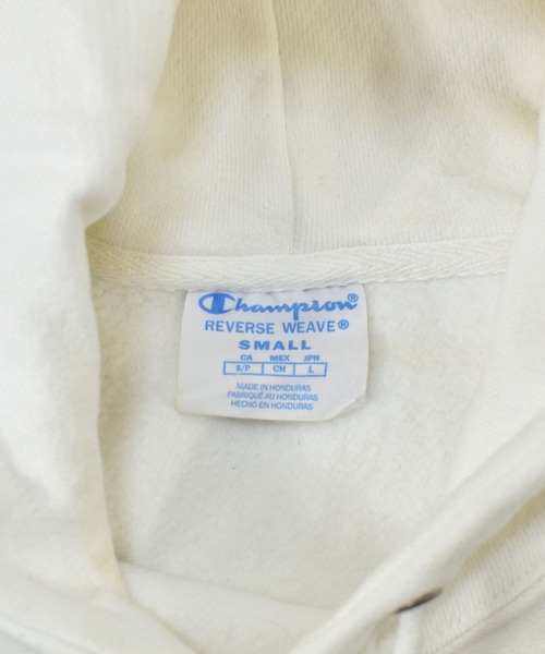 Champion(チャンピオン)の「【ヴィンテージ古着】Champion / チャンピオン REVERSE WEAVE ロゴ刺繍 プルオーバーパーカー(パーカー・メンズ・ホワイト・SMALL)」の3枚目の写真