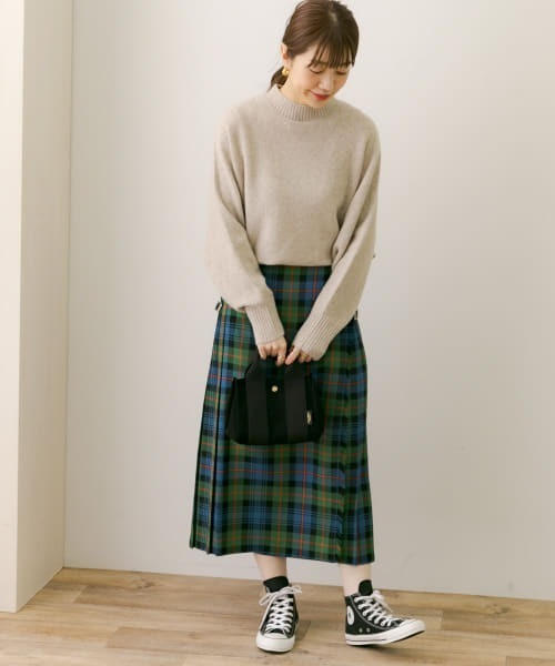 URBAN RESEARCH Sonny Label(アーバンリサーチサニーレーベル)の「起毛モックネックドルマンプルオーバー(ニット/セーター・レディース・ベージュ/ミント/ブラック/ブルー・FREE)」の14枚目の写真