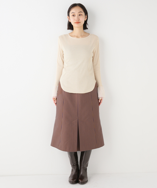 SLOBE IENA（スローブイエナ）の「フリルスリーブロンTEE（T