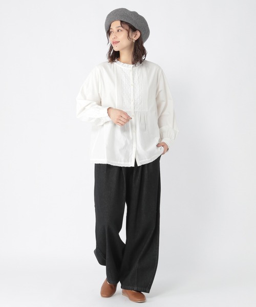 studio CLIP（スタディオクリップ）の「加工デニムパンツ（デニムパンツ・レディース・ライトグレー・LARGE）」の5枚目の写真