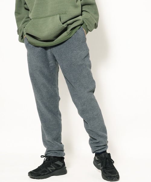 CAL O LINE（キャルオーライン）の「CAL O LINE/キャルオーライン LIGHTWEIGHT FLEECE PANTS フリースパンツ（スウェットパンツ・メンズ・ブラック/ネイビー/チャコール・L/S）」の2枚目の写真