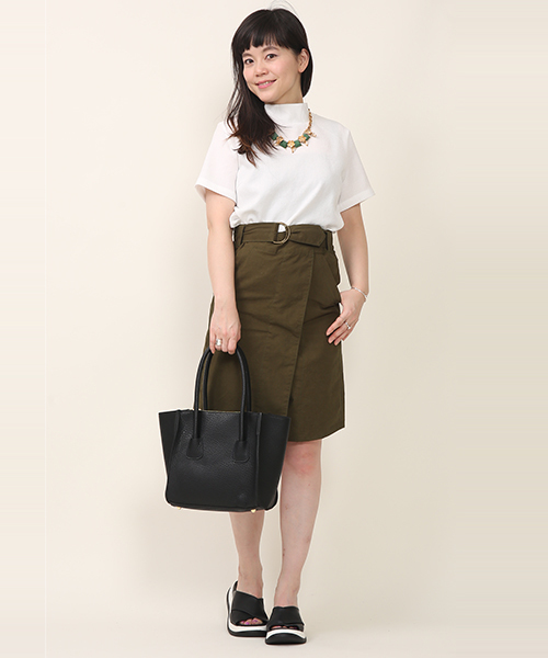 mystic(ミスティック)の「ミリタリータイトスカート(スカート・レディース・ネイビー/オフホワイト/カーキ・1/2)」の13枚目の写真